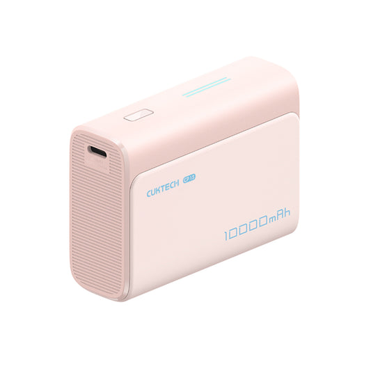 Ekstern Batteri Cuktech CP13, 10000mAh, 30W, QC + PD, 1 x USB-A - 1 x USB-C, Lyserød CUK0PB100DPK