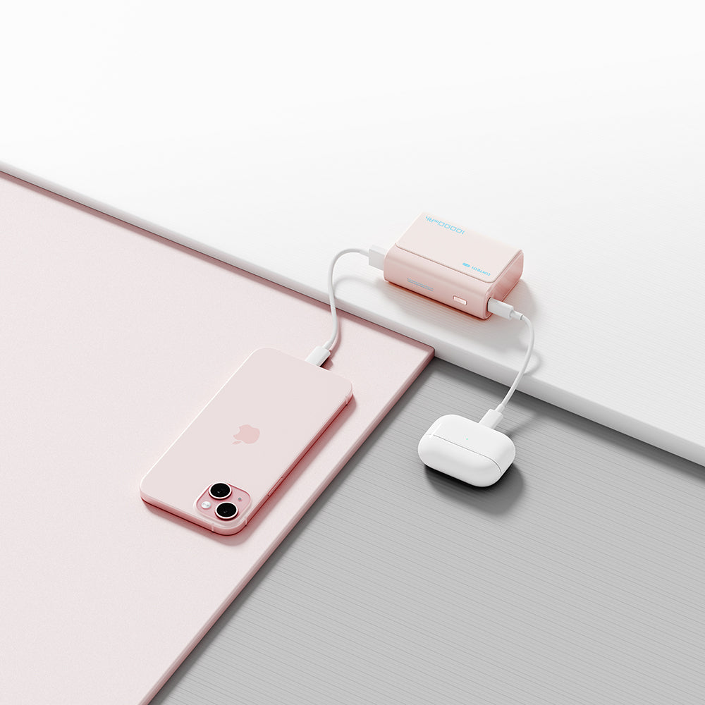 Ekstern Batteri Cuktech CP13, 10000mAh, 30W, QC + PD, 1 x USB-A - 1 x USB-C, Lyserød CUK0PB100DPK