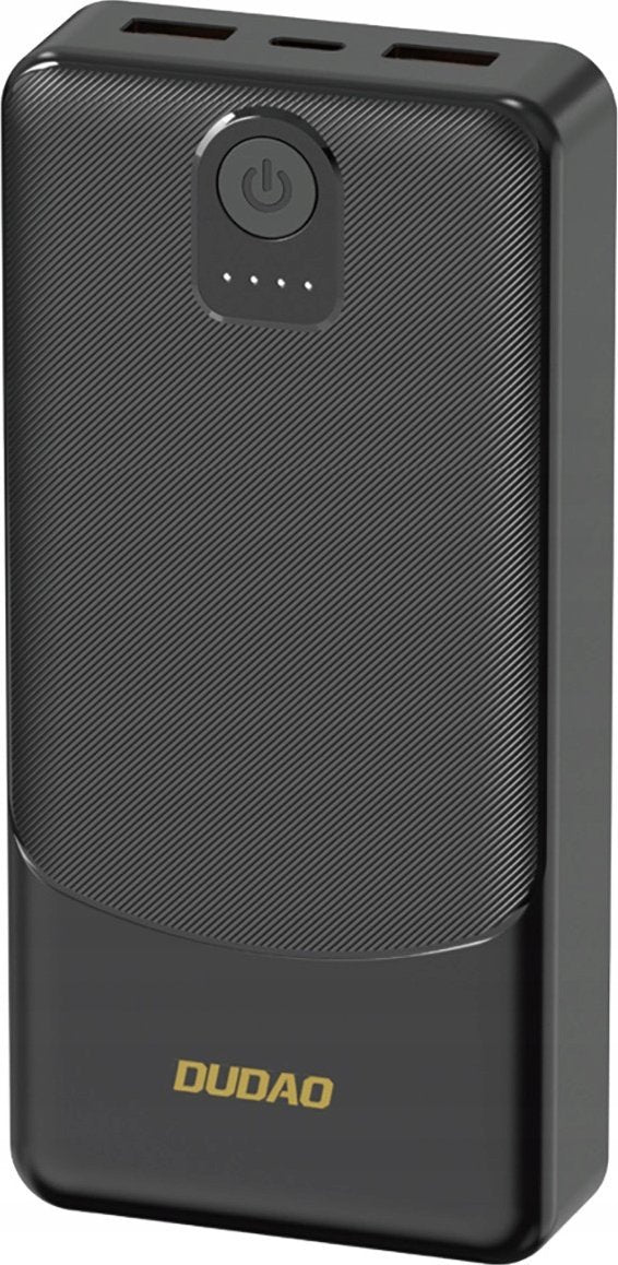 Ekstern Batteri Dudao K10Pro, 20000mAh, 12W, 2 x USB-A, Sort