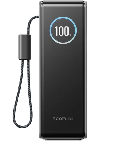 EcoFlow Rapid External Battery, 25000mAh, 170W, QC + PD, 1 x USB-A - 3 x USB-C, Gray