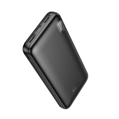 Ekstern Batteri HOCO J128, 10000mAh, 10W, 2 x USB-A, Sort