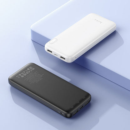 Ekstern Batteri HOCO J128, 10000mAh, 10W, 2 x USB-A, Hvid