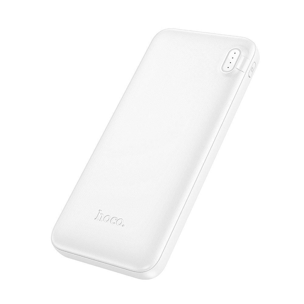 Ekstern Batteri HOCO J128, 10000mAh, 10W, 2 x USB-A, Hvid
