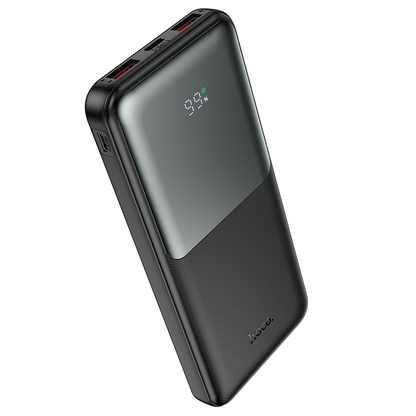 HOCO J136 powerbank, 10000 mAh, 22,5 W, QC + PD, 1 x USB-C – 2 x USB-A, sort