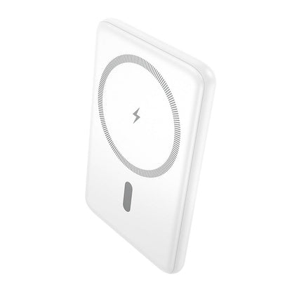 Trådløs Ekstern Batteri HOCO J140A, 5000mAh, 20W, PD + QI, 1 x USB-C, Hvid