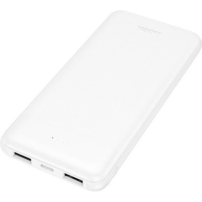 Ekstern Batteri HOCO J153 Stability, 10000mAh, 10W, 2 x USB-A, Hvid