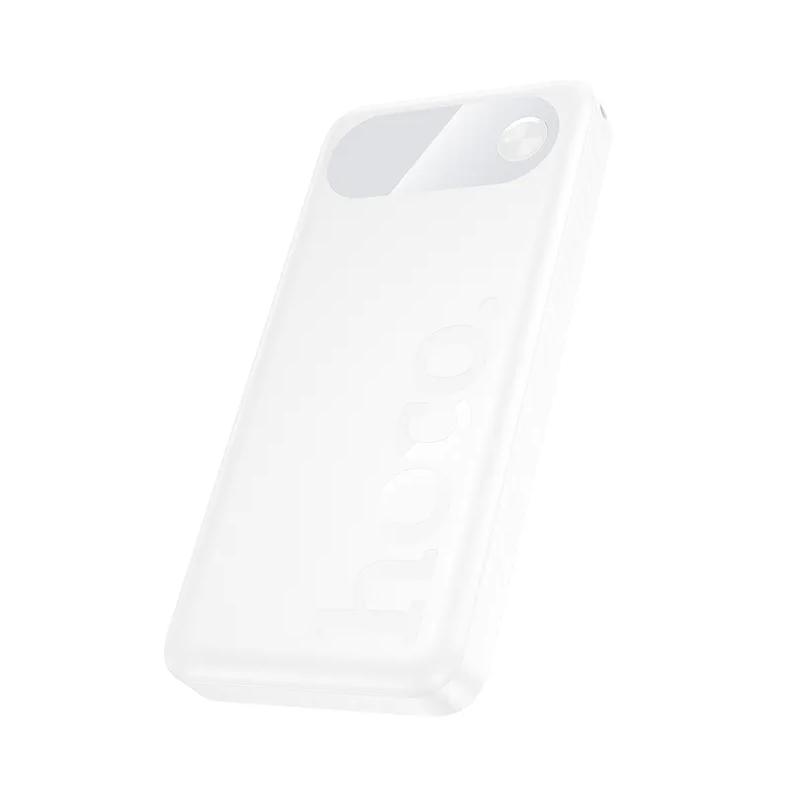 Ekstern Batteri HOCO J154, 10000mAh, 22,5W, QC + PD, 1 x USB-C - 2 x USB-A, Hvid