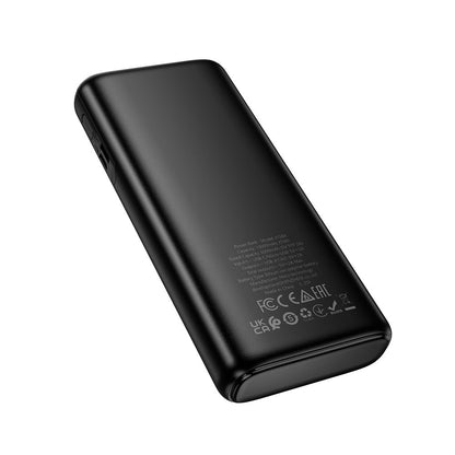 Ekstern Batteri HOCO J158A, 10000mAh, 10W, 2 x USB-A, Sort