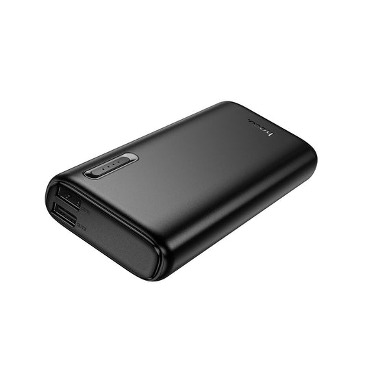 Ekstern Batteri HOCO J158A, 10000mAh, 10W, 2 x USB-A, Sort