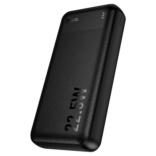 HOCO J159A Essence powerbank, 20000 mAh, 22,5 W, QC + PD, 1 x USB-C – 2 x USB-A, sort