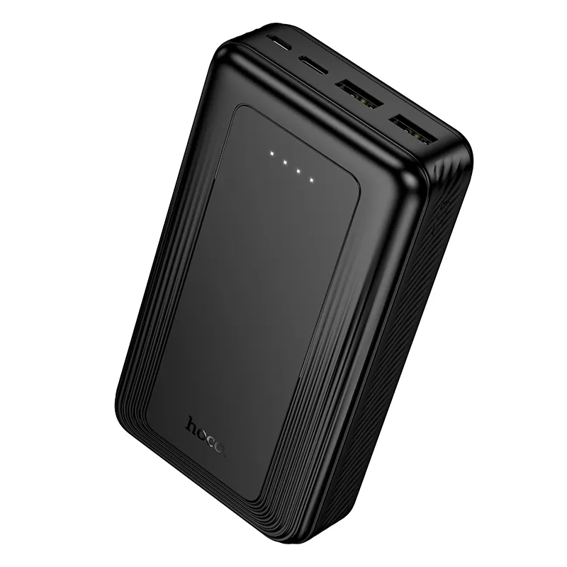 Ekstern Batteri HOCO J165A, 20000mAh, 10W, 2 x USB-A, Sort