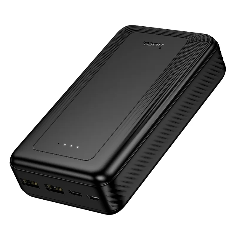 Ekstern Batteri HOCO J165A, 20000mAh, 10W, 2 x USB-A, Sort