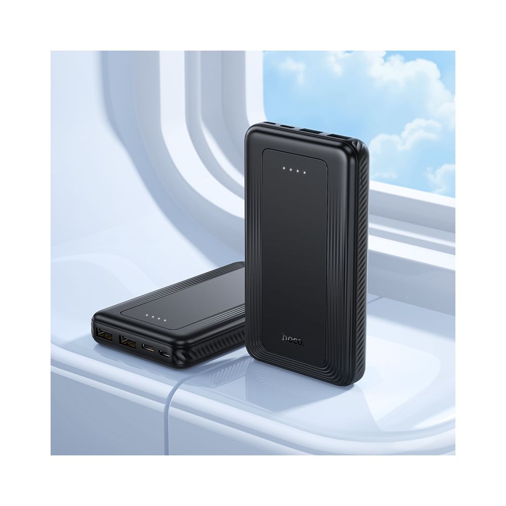 Ekstern Batteri HOCO J165A, 10000mAh, 10W, 2 x USB-A, Sort