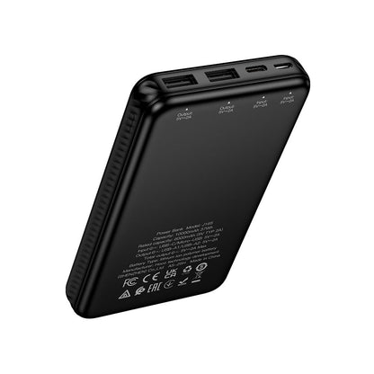 Ekstern Batteri HOCO J165A, 10000mAh, 10W, 2 x USB-A, Sort