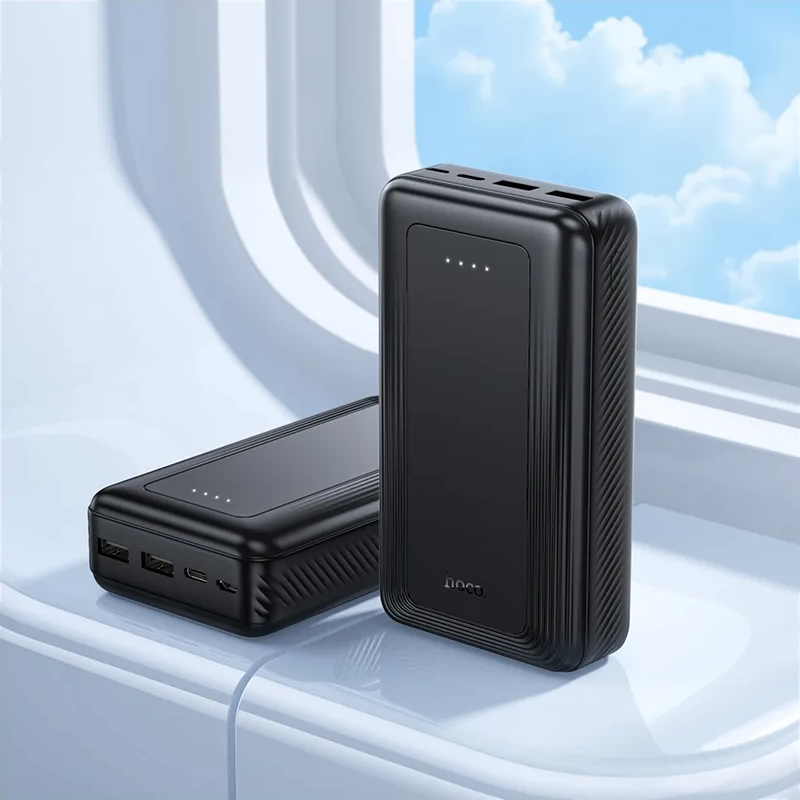 Ekstern Batteri HOCO J165A, 20000mAh, 10W, 2 x USB-A, Sort