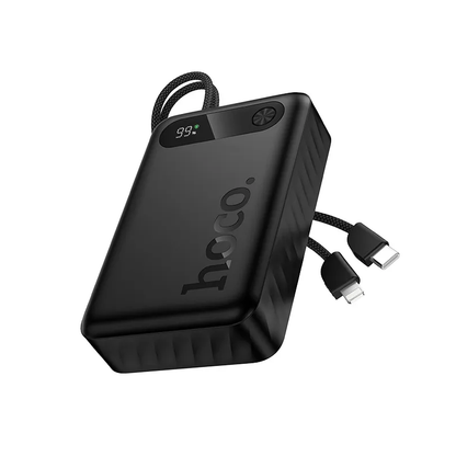 Ekstern Batteri HOCO J171A, 20000mAh, 22,5W, QC + PD, 1 x Lightning - 1 x USB-A - 2 x USB-C, Sort