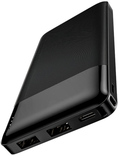 Ekstern Batteri HOCO J72, 10000mAh, 10W, 2 x USB-A, Sort