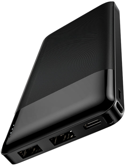Ekstern Batteri HOCO J72, 10000mAh, 10W, 2 x USB-A, Sort