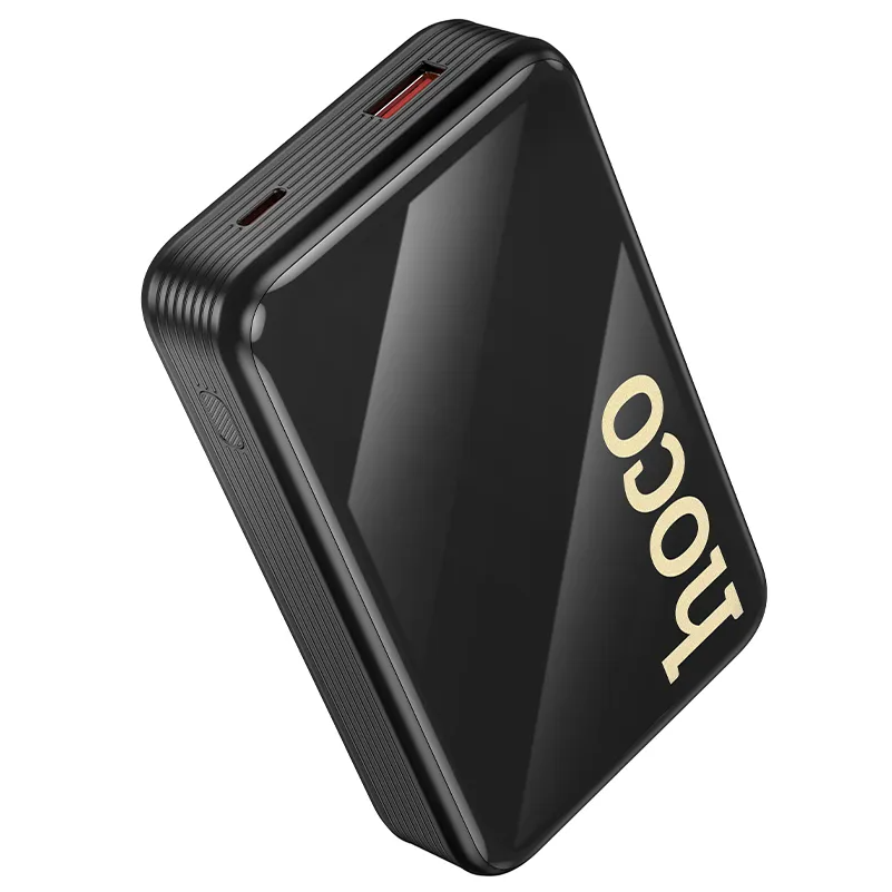 Ekstern Batteri HOCO Q37A, 20000mAh, 22,5W, QC + PD, 1 x Lightning - 1 x USB-A - 2 x USB-C, Sort