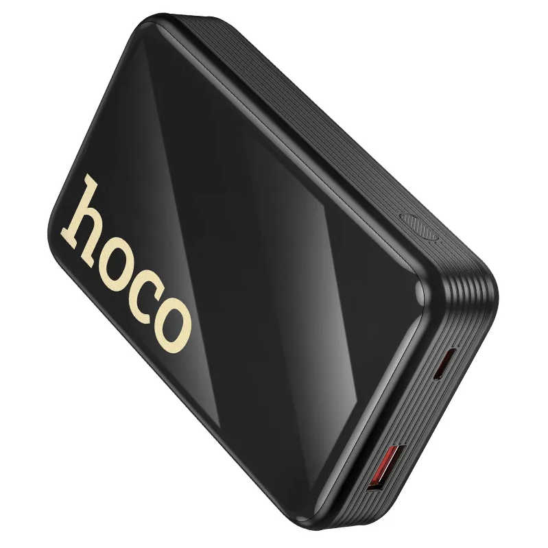 Ekstern Batteri HOCO Q37A, 20000mAh, 22,5W, QC + PD, 1 x Lightning - 1 x USB-A - 2 x USB-C, Sort