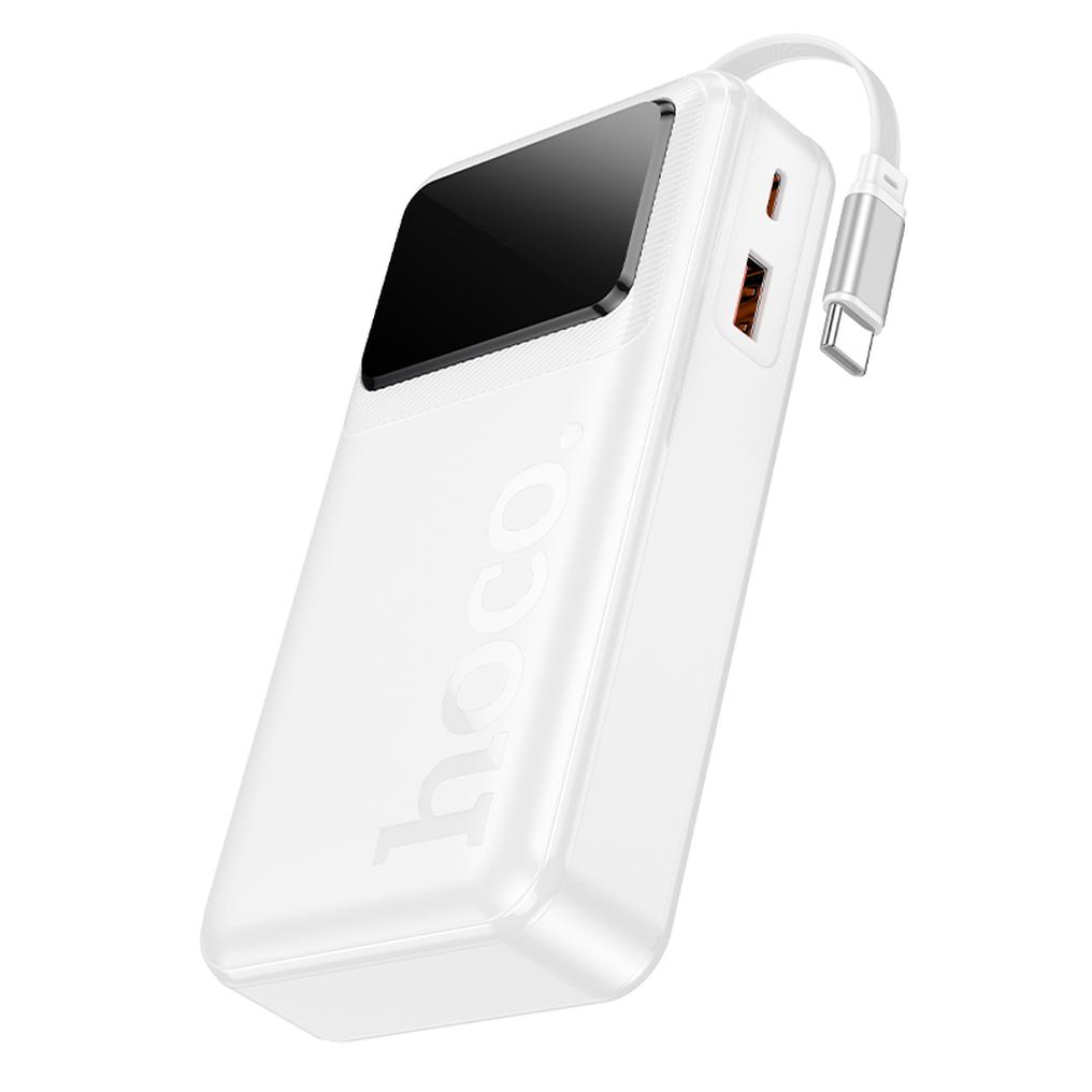 HOCO Q41 powerbank, 20000 mAh, 22,5 W, QC + PD, 1 x USB-A – 2 x USB-C, hvid
