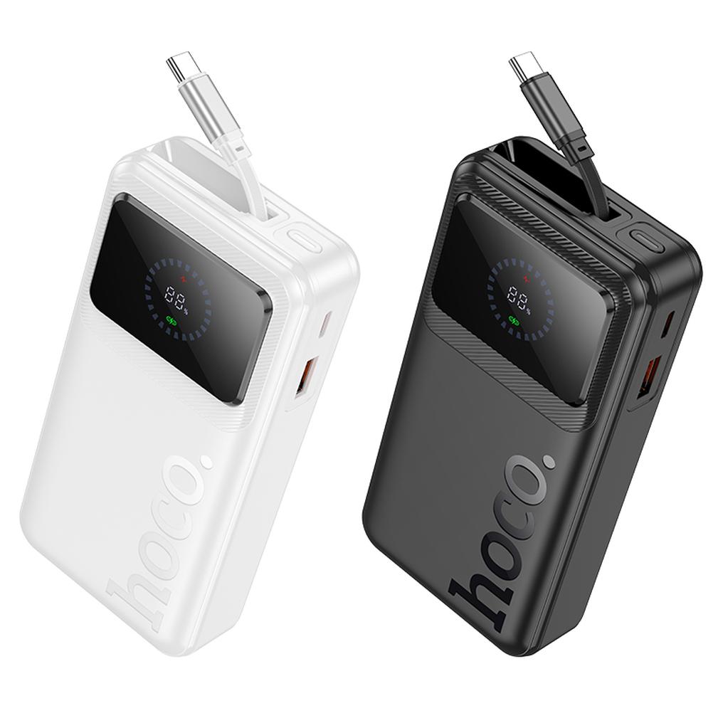 HOCO Q41 powerbank, 20000 mAh, 22,5 W, QC + PD, 1 x USB-A – 2 x USB-C, hvid
