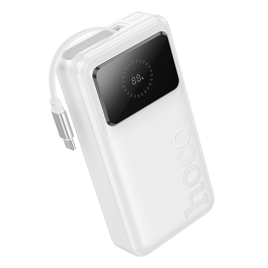 HOCO Q41 powerbank, 20000 mAh, 22,5 W, QC + PD, 1 x USB-A – 2 x USB-C, hvid
