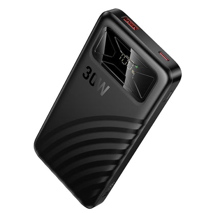 HOCO Q42 External Battery, 10000mAh, 30W, QC + PD, 1 x USB-A - 1 x USB-C, Black
