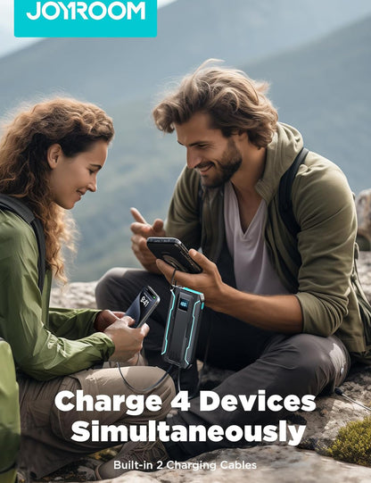 Ekstern batteri Joyroom JR-L017, 10000mAh, 22.5W, QC + PD, 1 x Lightning - 1 x USB-A - 2 x USB-C, Sort