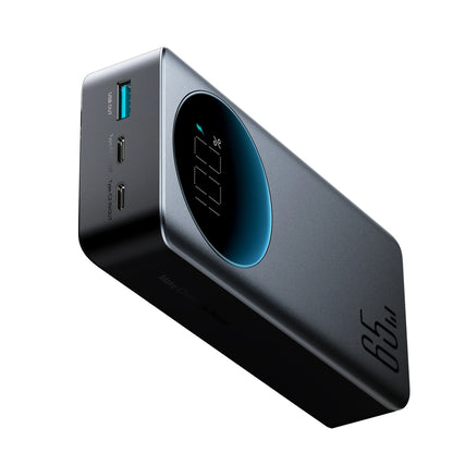 Joyroom JR-PBF05 Pro Ekstern Batteri, 30000mAh, 65W, QC + PD, 1 x USB-A - 2 x USB-C, Sort