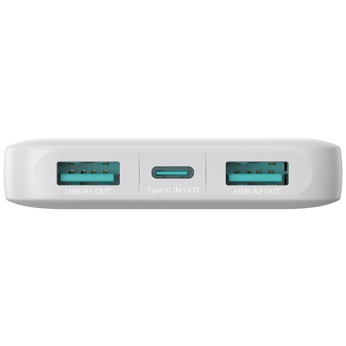 Ekstern batteri Joyroom JR-PBF12, 10000mAh, 12W, 1 x USB-C - 2 x USB-A, Hvid
