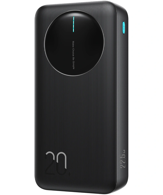 Ekstern batteri Joyroom JR-PBF14 Pro, 20000mAh, 22.5W, QC + PD, 1 x USB-C - 2 x USB-A, Sort