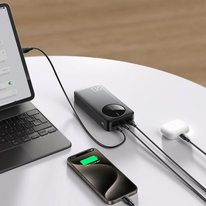 Ekstern batteri Joyroom JR-PBF14, 20000mAh, 12W, 1 x USB-C - 2 x USB-A, Sort