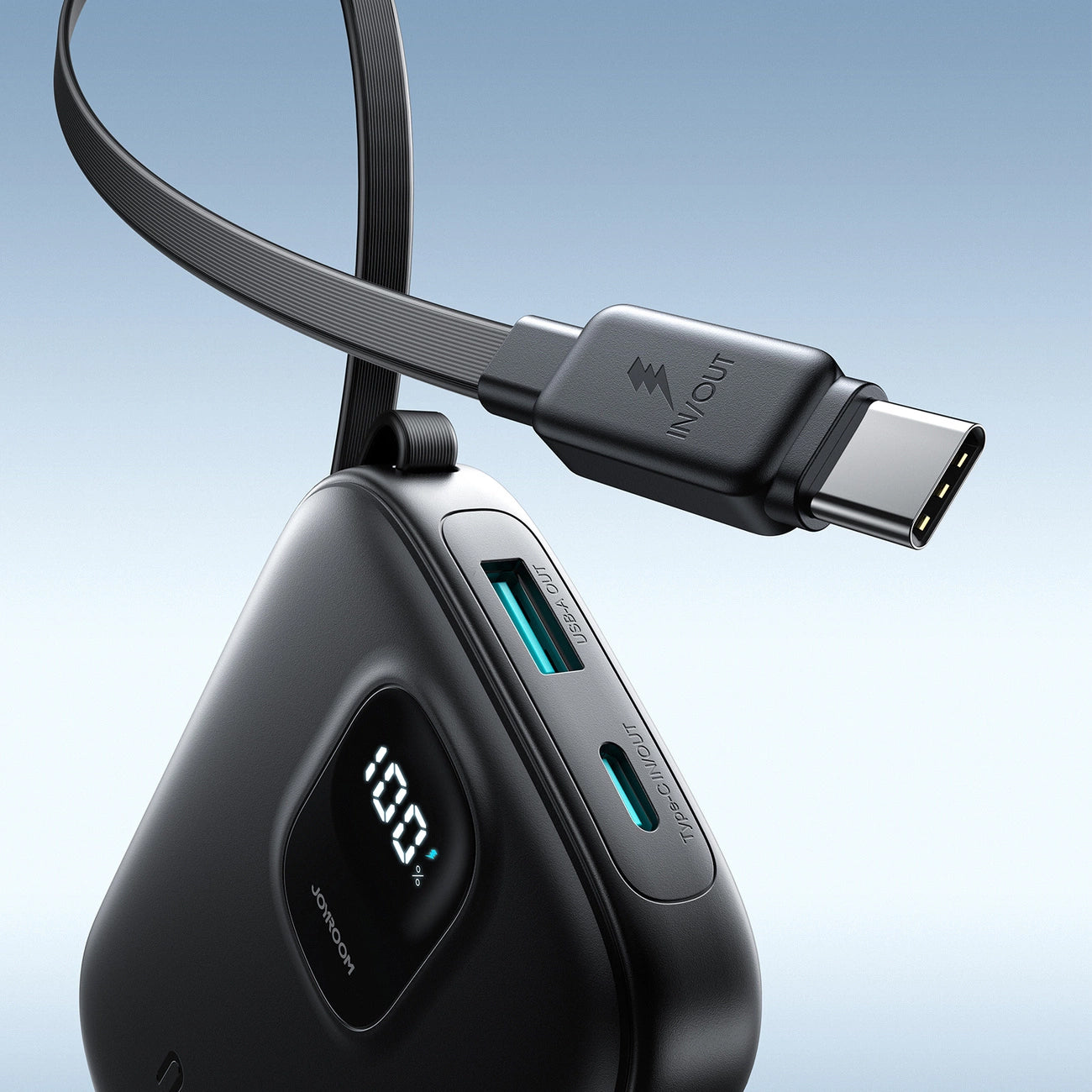 Ekstern Batteri Joyroom JR-PBF17, 10000mAh, 22.5W, QC + PD, 1 x USB-A - 2 x USB-C, Sort