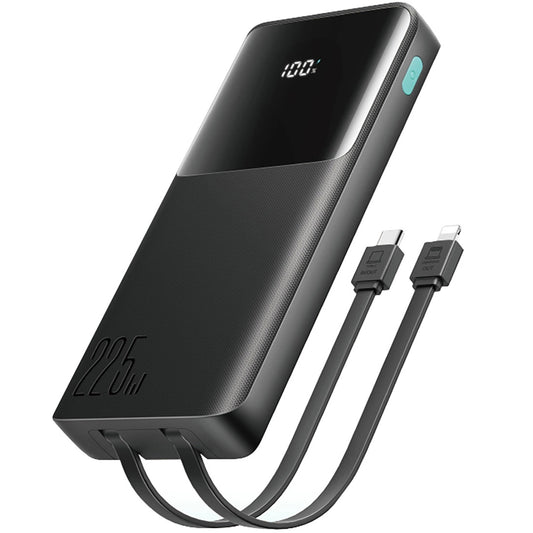 Ekstern batteri Joyroom JR-PBF19, 10000mAh, 22.5W, QC + PD, 1 x Lightning - 1 x USB-A - 2 x USB-C, Sort