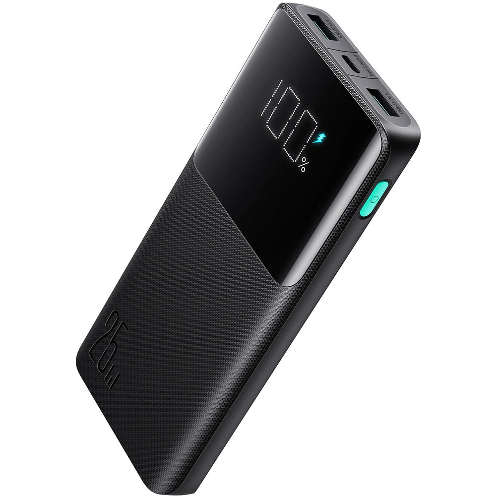 Ekstern batteri Joyroom JR-PBF20, 10000mAh, 25W, QC + PD, 1 x USB-C - 2 x USB-A, Sort