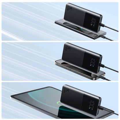 Ekstern batteri Joyroom JR-PBF20, 10000mAh, 25W, QC + PD, 1 x USB-C - 2 x USB-A, Sort