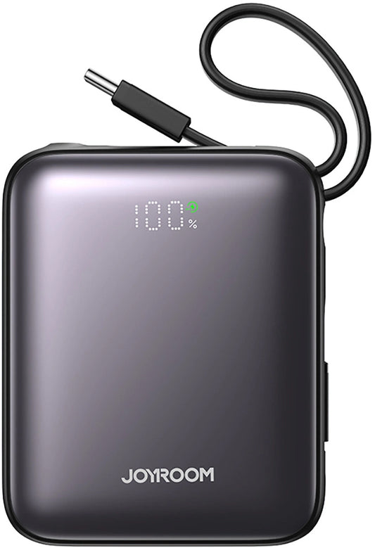 Ekstern batteri Joyroom JR-PBF27, 10000mAh, 22.5W, QC + PD, 1 x Lightning - 2 x USB-C, Sort