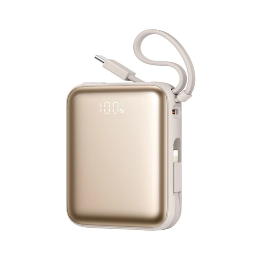 Ekstern batteri Joyroom JR-PBF27, 10000mAh, 22.5W, PD, 1 x Lightning - 2 x USB-C, Guld