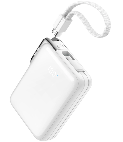 Ekstern batteri Joyroom JR-PBF27 Pro, 10000mAh, 30W, QC + PD, 1 x Lightning - 2 x USB-C, Hvid