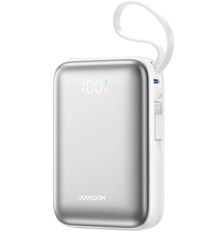 Joyroom JR-PBF29 External Battery, 20000mAh, 22.5W, QC + PD, 1 x Lightning - 2 x USB-C, White