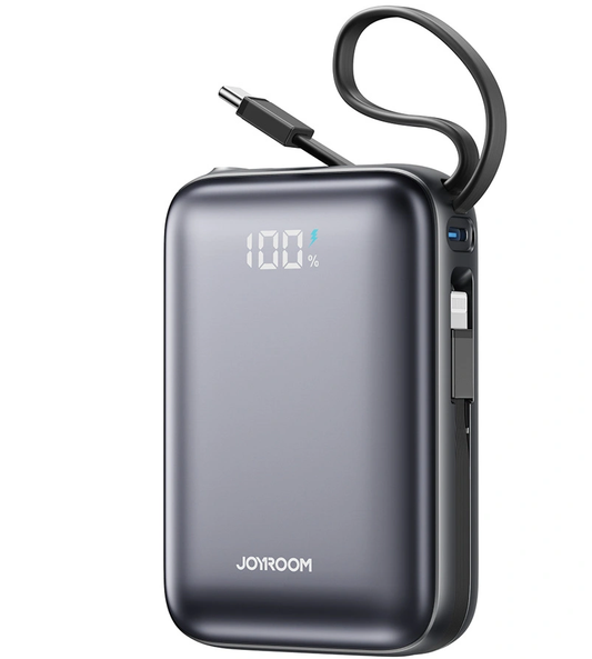 Ekstern batteri Joyroom JR-PBF29, 20000mAh, 22.5W, QC + PD, 1 x Lightning - 2 x USB-C, Sort