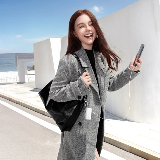 Ekstern batteri Joyroom JR-PR2L, 10000mAh, 35W, QC + PD, 1 x Lightning - 1 x USB-C, Hvid