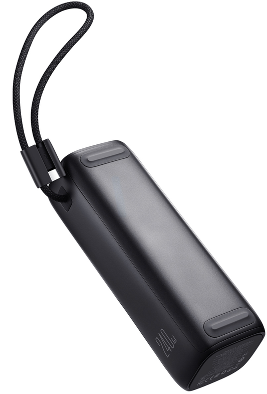 Joyroom PODIX PR70 powerbank, 25000 mAh, 240 W, QC + PD, 1 x USB-A – 3 x USB-C, sort
