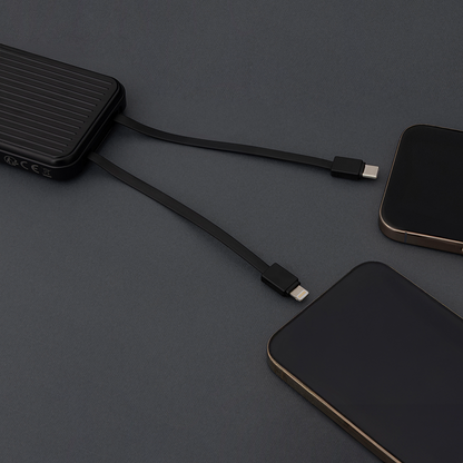 Ekstern batteri MaXlife MXPB-06, 10000mAh, 22.5W, QC + PD, 1 x Lightning - 2 x USB-A - 2 x USB-C, Sort