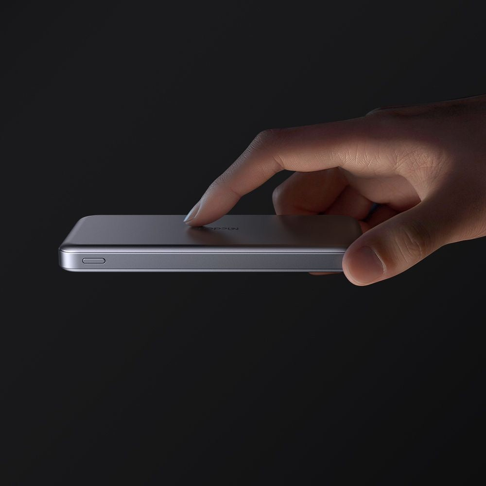 McDodo MC-3781 Meta Wireless External Battery, 10000mAh, 20W, PD + FQI, 1 x QI - 2 x USB-C, Black