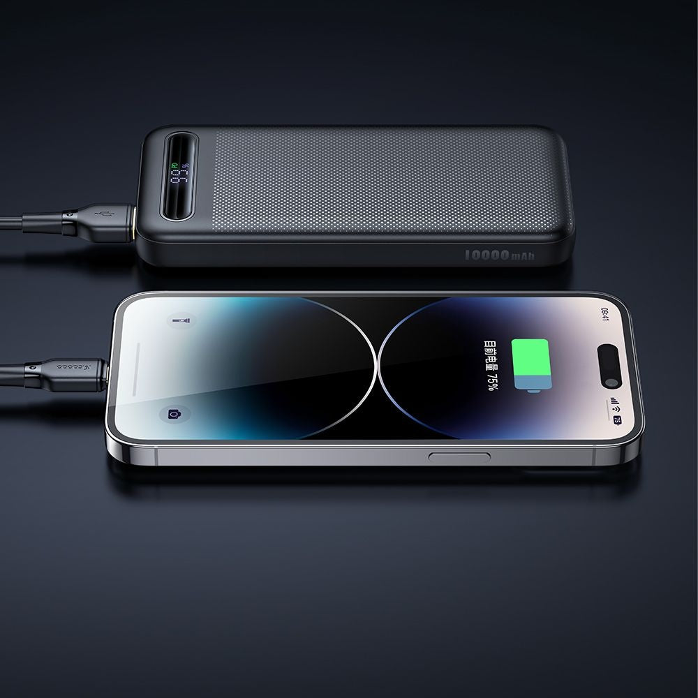 Ekstern batteri McDodo MC-3881 Star, 10000mAh, 22.5W, QC + PD, 2 x USB-A - 1 x USB-C, Sort