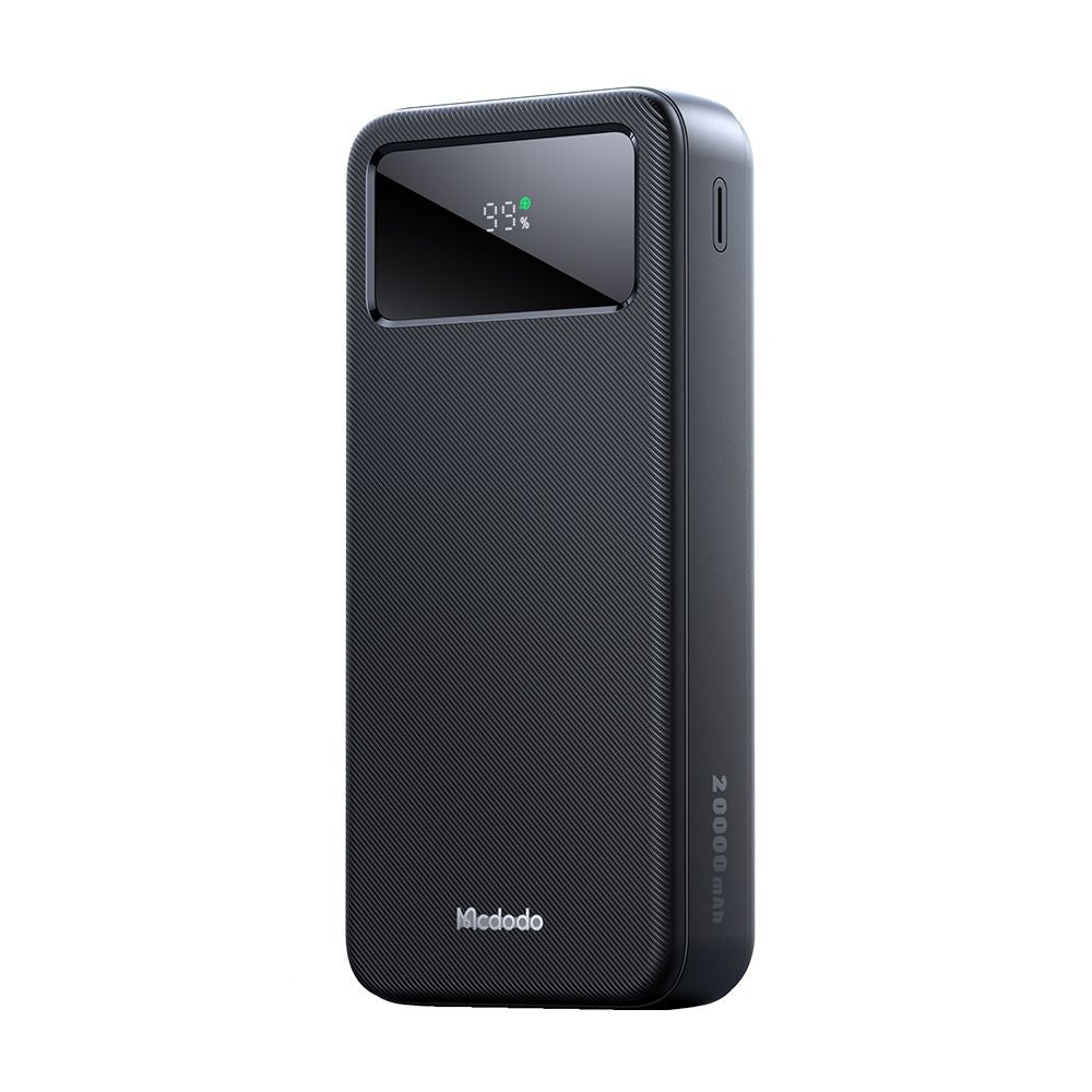 Ekstern batteri McDodo MC-4230, 20000mAh, 22.5W, QC + PD, 2 x USB-A - 1 x USB-C, Sort