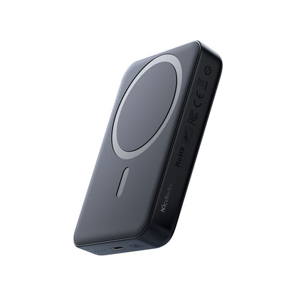 McDodo MC-4261 Ambilight Wireless External Battery, 10000mAh, 20W, PD + FQI, 1 x QI - 1 x USB-C, Black