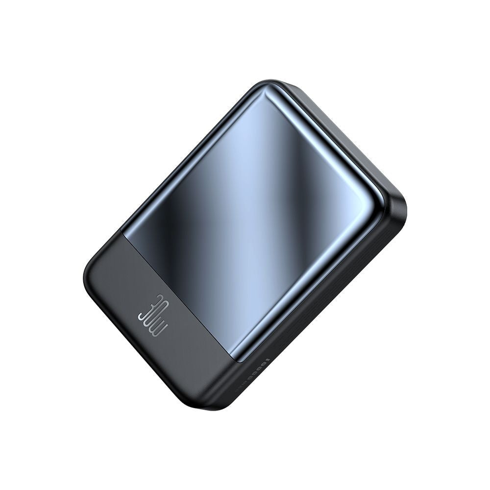 Ekstern trådløs batteri McDodo MC-5931 Ambilight, 10000mAh, 30W, PD + FQI, 1 x QI - 1 x USB-C, Sort